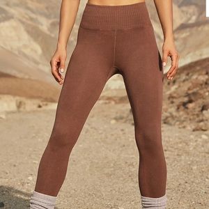 NWOT FP Movement Good Karma 7/8 Leggings - Chocolate